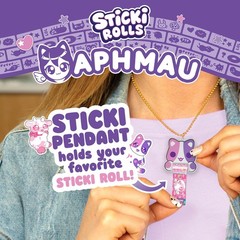 Sticki Rolls x Aphmau Toy Pendant & Bracelet Set – 120 Holographic Stickers
