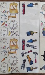 Frances Meyer Sticker Lot Full Partial Sheets Vintage Baby Christmas Tools S69
