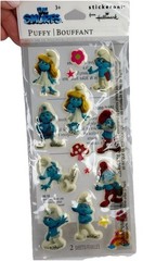 The Smurfs Puffy Stickers, 2011 HALLMARK Stickeroni BRAND NEW( RETIRED)