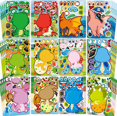 Animal Stickers for Kids – 48 Pcs Safari Birthday Decorations Wild Zoo Jungle St