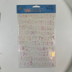 Vintage Deja Views Rub-Ons & Canvas Alphabet Stickers Mixed Lot- FLAW, read