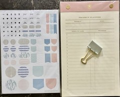 Whitney English Project Planner Notepad & Stickers