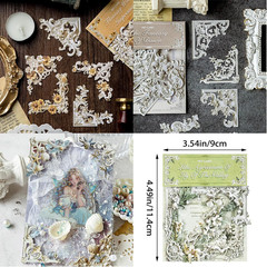 120 Scrapbook Embellishments Corner Frame for Scrapbooking Supplies，Flower Windo