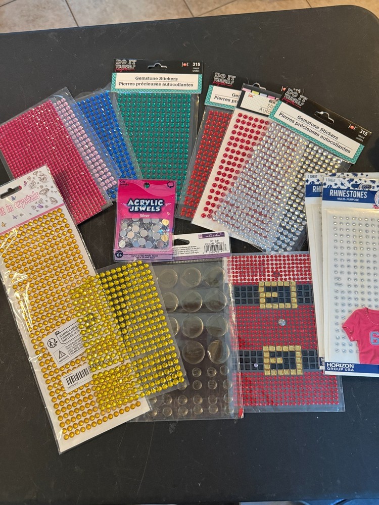 14 pack lot of Gemstone Stickers (005)