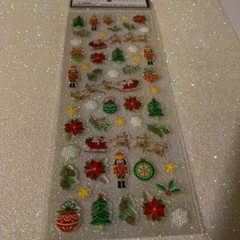 CHRISTMAS CRAFTS STICKERS CHRISTMAS MINI EPOXY STICKERS