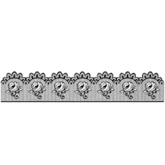 Stamperi Acrylic Stamps ROSE FANCY LACE BORDER 138