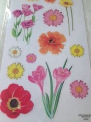 STICKABILITIES THE PAPER STUDIO SPRING FLOWERS FLORAL SPRING FLOWERS 16 PCS