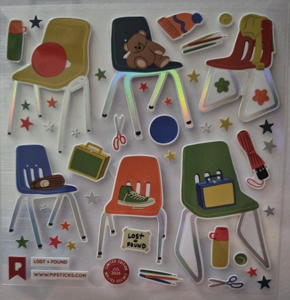 Pipsticks 4×4 Limited Edition Sticker Sheet Called «Lost & Found» Jul 2026