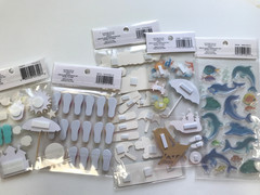 Recollections Beach Vacation Scrapbook Stickers Lot Sand Castle Chair Ocean