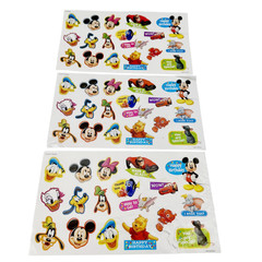 Disney Movie Club Sticker Mickey Minnie Frozen Nemo Pixar DMC Lot of 6 Sheets