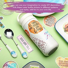 200 Inspirational Christian Faith Stickers,Easter Jesus Bible Verse Stickers Wat