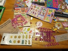 Large Lot of Assorted Scrapbook Stickers Accessories and More