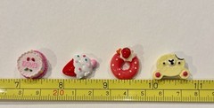 27 Pc Cake Charms Resin Flatback Cabochon DIY Crafts Scrapbooking Kawaii Food