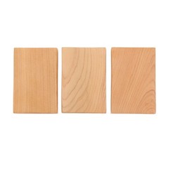 3Pcs Unfinished Yellow Wood Blocks DIY Craft Wood Cutouts Rustic Party Decor