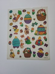 Vintage Easter Stickers, 11 Full Sheets, Hallmark, Amscan, AGC, variety of style