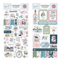 Carta Bella 6″ x 13″ Chipboard Bundle Accents + Words – My Favorite Things