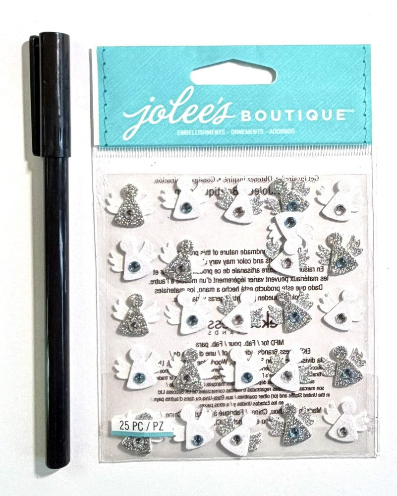 Tiny Christmas Angels Jolee’s Stickers Scrapbooking Card Journal Planner