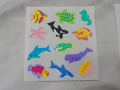 Sandylion Stickers ~ Fish / Sea Life ~ Two Collectible Squares