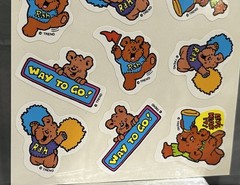 Rare Vintage Food Smell Stickers Scratch N And Sniff Way to Go Root Beer Bears