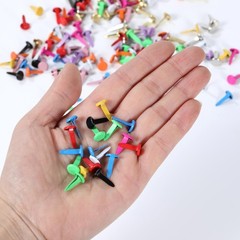 Brads for Paper Crafts，12 Colors Brads Paper Fasteners Metal Paper Fasteners
