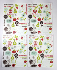Set of 7 October Afternoon Farm Fresh Rub Ons 2 Styles Words Quotes Borders