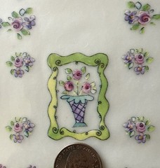 FLORAL VASES Rub-On(6”x 8”) Plaid•Photo Corners•Garden •Blooms•Heart•Card Making