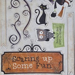 Retired Close to My Heart Moonlight Complements X7161C Halloween Chipboard