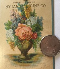 VASE Scrappy Chic Vintage Tags (1pc) MAMBI•Victorian•Steampunk •Faded•Florals•••