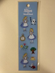 Vintage ALICE IN WONDERLAND Sticker Sheet RARE