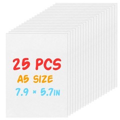 7.9 x 5.7-inch Shrink Art Paper – 25 Sheets for Creative DIY Accessories