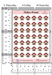 Dog House Icon Planner Sticker, Pet House, Calendar and Bullet Journal Stickers