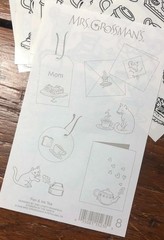 5 Mrs Grossmans Tea Pen Ink Stickers Iced Teapot Teatime Bag Crumpets Boil Cup