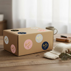 1000 PCS Thank You Stickers Roll – 2 Rolls 1 Inch round Gold Stamp Self-Adhesive