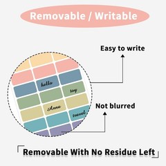 Removable Freezer Labels, 1×2 Inch Color Coding Removable Label for Food Cont…