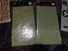 NEW LOT of 6 packs MAKING MEMORIES letter & number scrapbooking stickers