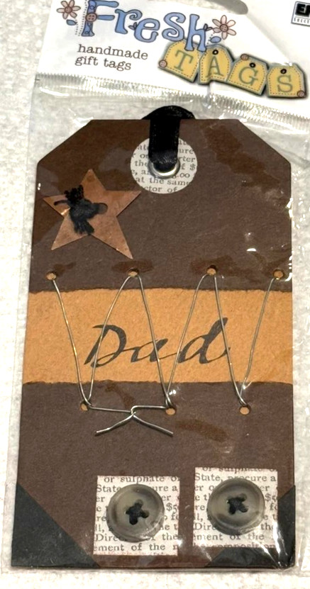 Dad Father Daddy Dear Family Fresh Tags Die-cut Handmade Tag