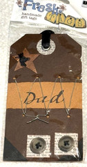 Dad Father Daddy Dear Family Fresh Tags Die-cut Handmade Tag