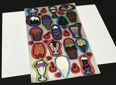 Vintage 1983 Morgan Mark 1 Chrome Ice Cream Sticker Sheet – Missing 1 Sticker