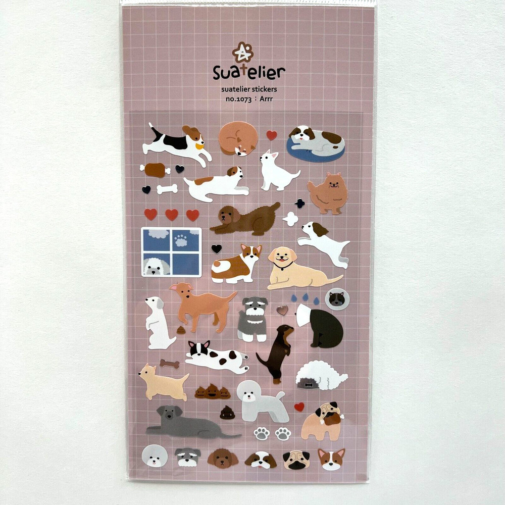 Adorable Dogs Arrr Planner Stickers Journaling Scrapbooking Crafts