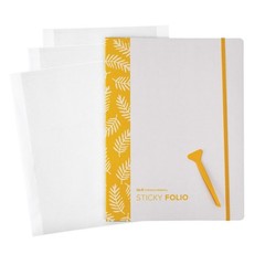 DIY Sticky Folio for Custom Stickers – Yellow Craft Organizer & Storage Solution