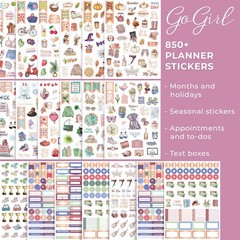 Value Sticker Pack – 850+ Small Aesthetic Stickers for Planner, Journal & Cal…