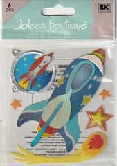 NEW! Jolee’s Boutique 3D Stickers SPACE SHIPS COMET 79061 FAST FREE SHIPPING!