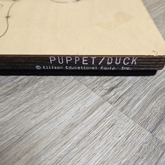 Ellison Educ Jumbo PaperBag Puppet Duck Wooden Die Cut Size 11 3/4″x 9 3/4″x 1″