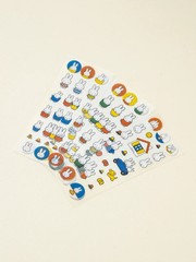 MIFFY Deco Stickers PVC Clear Stickers (3) & 3D Crystal stickers (1) Rare New