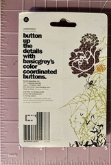 Basic Grey Colored Buttons (66) orange, green, white, purple, brown, black