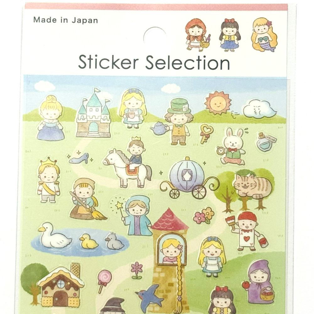 Fairy Tale Storybook Sticker Sheet Japan Kawaii Planner Scrapbook