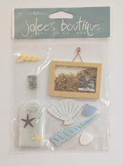 Jolee’s Shore Thoughts Beach Decor Seashells Bottle Scrapbooking Stickers