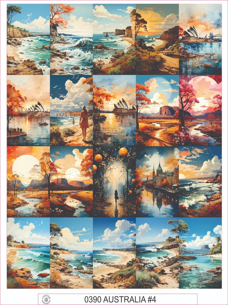 AUSTRALIA #4 – COMPLETE SHEET OF 20 STICKERS
