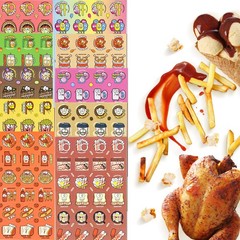 Scratch and Sniff Stickers, 576 Pieces Fruits and Foods Smelly Stickers, 24