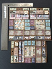 7 Gypsies Architextures Ephemera Collage Mixed Media Lot 3 Stash Paque Stickers